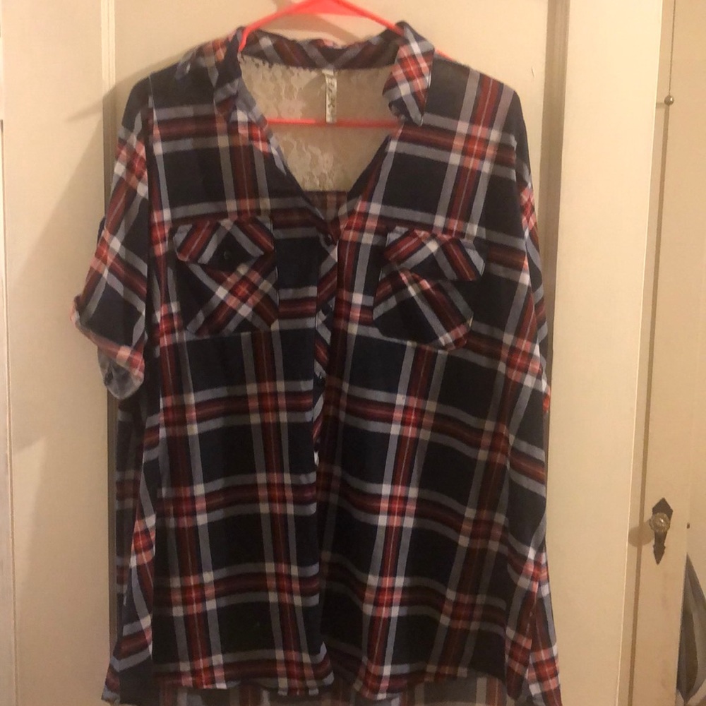 Plaid button up